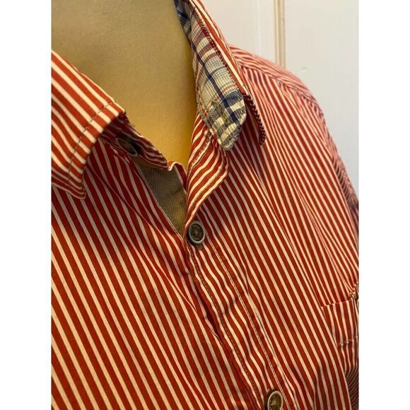 Ted Baker Button-Down Shirt Contrast Collar/Cuff Size 4 Ted Size (16" Neck) Men - Picture 4 of 12